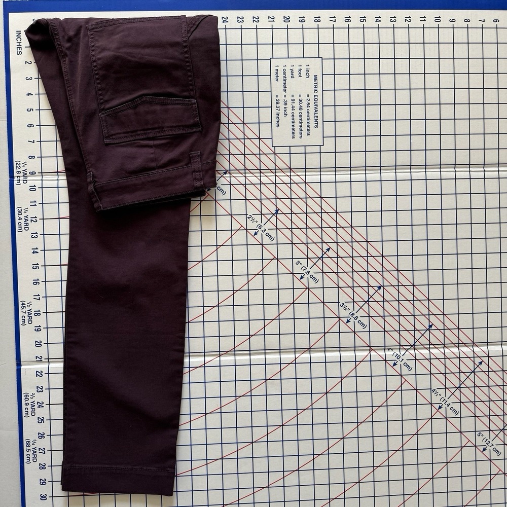 Cabi Deep Plum Carpenter Pant 10 NWT‎ 3926 Purple Goth Whimsigoth Lyocell Cotton - Picture 11 of 14